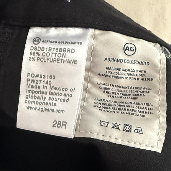 AG Alexxis Slim High-Rise Vintage Slim Black Jeans NWT - Picture 10 of 10